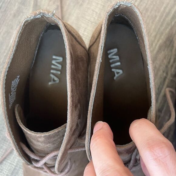 MIA Shawna Ankle Tie Booties Size 8 Women’s Brown Cottage - Picture 13 of 15